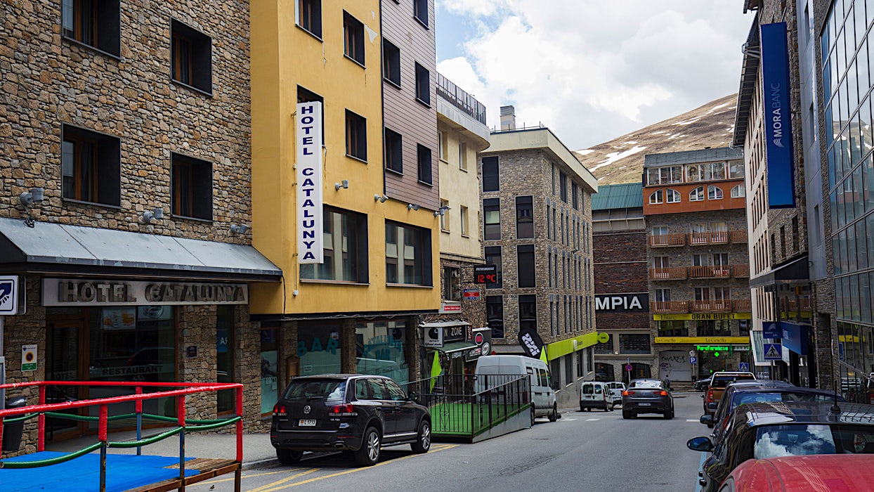 Kaupunkikatu Andorran keskustassa